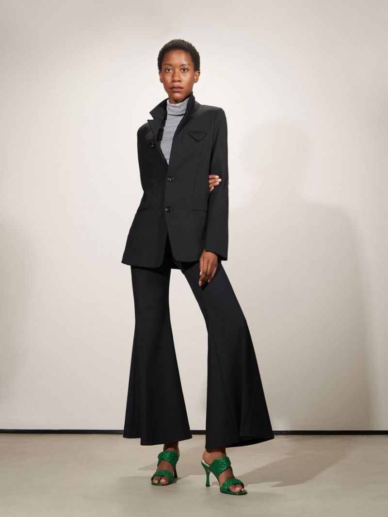 Mules Charles & Keith Double Curea Woven Toc Verzi | 714ZIVKYA