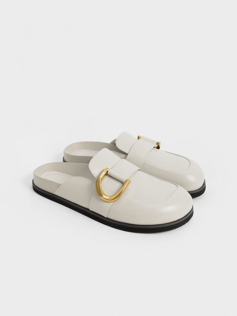 Mules Charles & Keith Gabine Buckled Piele Loafer​ Albi | 158MVAJUL