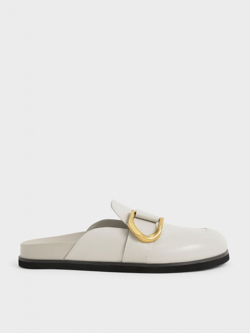 Mules Charles & Keith Gabine Buckled Piele Loafer​ Albi | 158MVAJUL