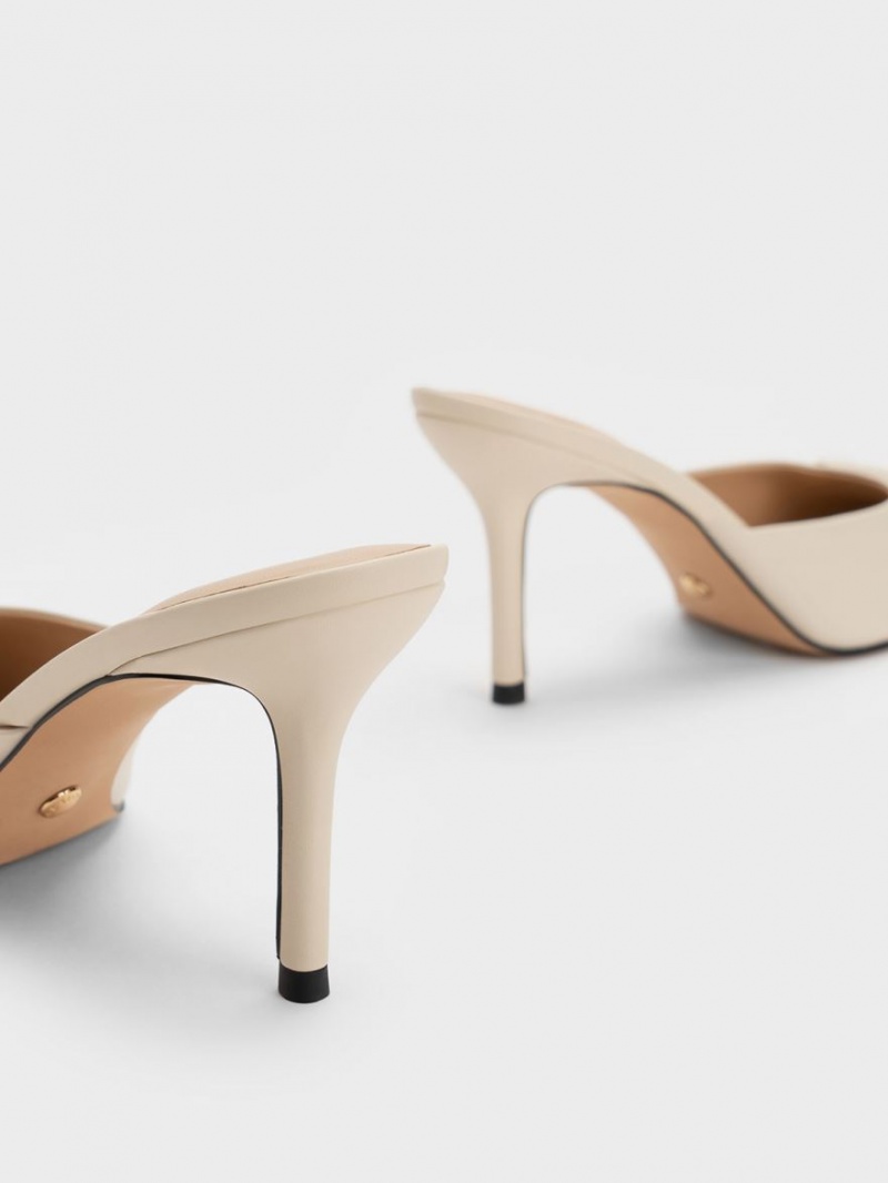 Mules Charles & Keith Gabine Piele Bej | 260CEMIGK