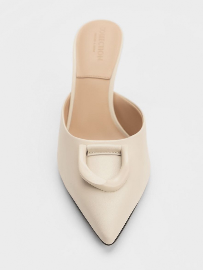 Mules Charles & Keith Gabine Piele Bej | 260CEMIGK