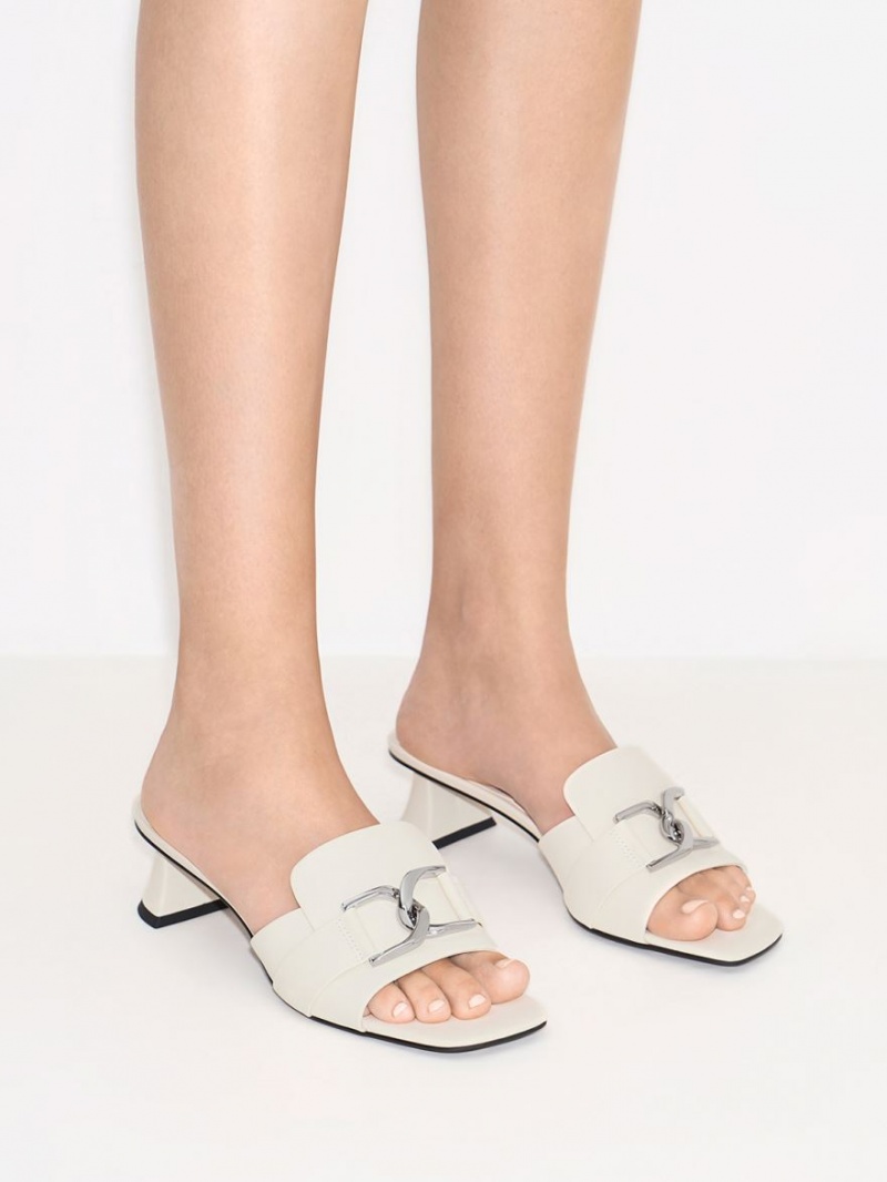 Mules Charles & Keith Gabine Piele Toc Albi | 483TIGJNS