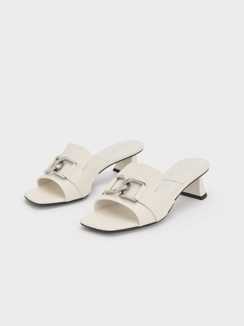 Mules Charles & Keith Gabine Piele Toc Albi | 483TIGJNS