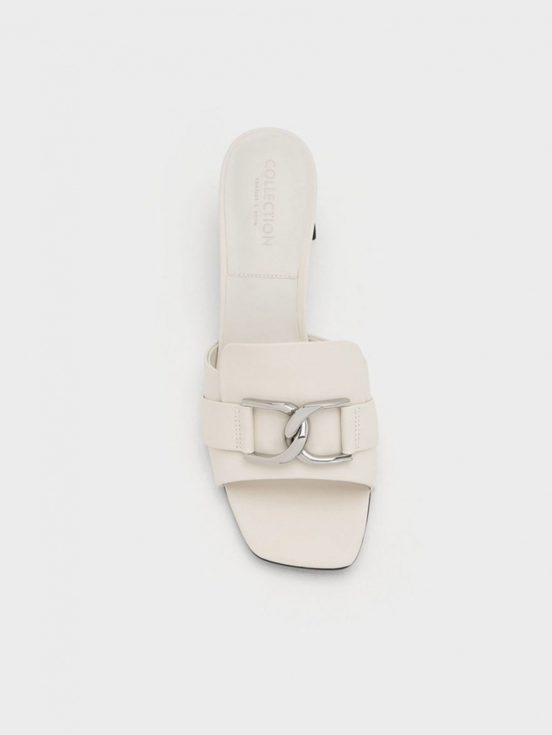 Mules Charles & Keith Gabine Piele Toc Albi | 483TIGJNS