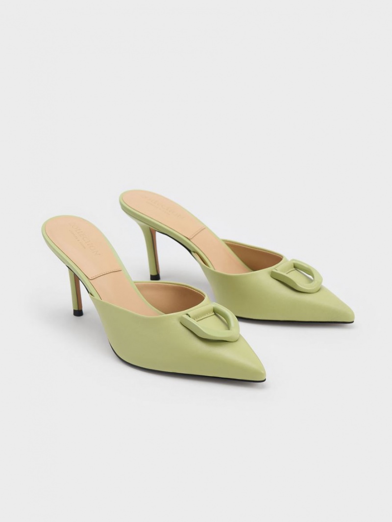 Mules Charles & Keith Gabine Piele Verzi | 983SGEWBU