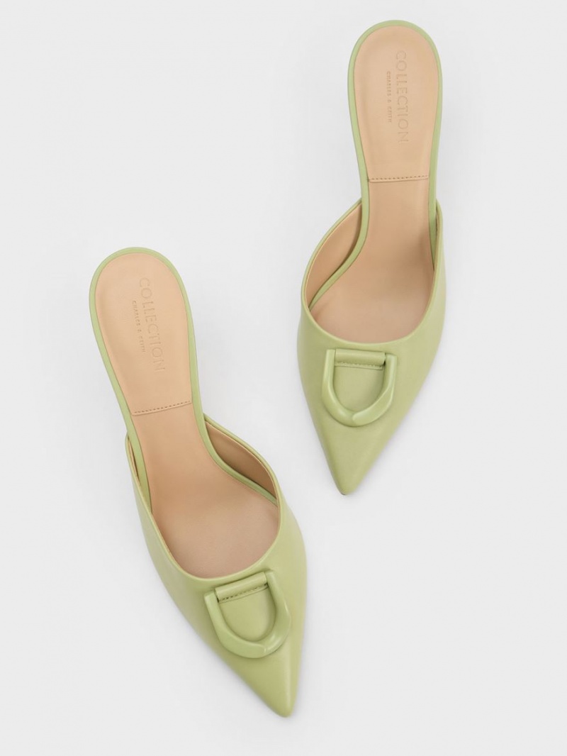 Mules Charles & Keith Gabine Piele Verzi | 983SGEWBU