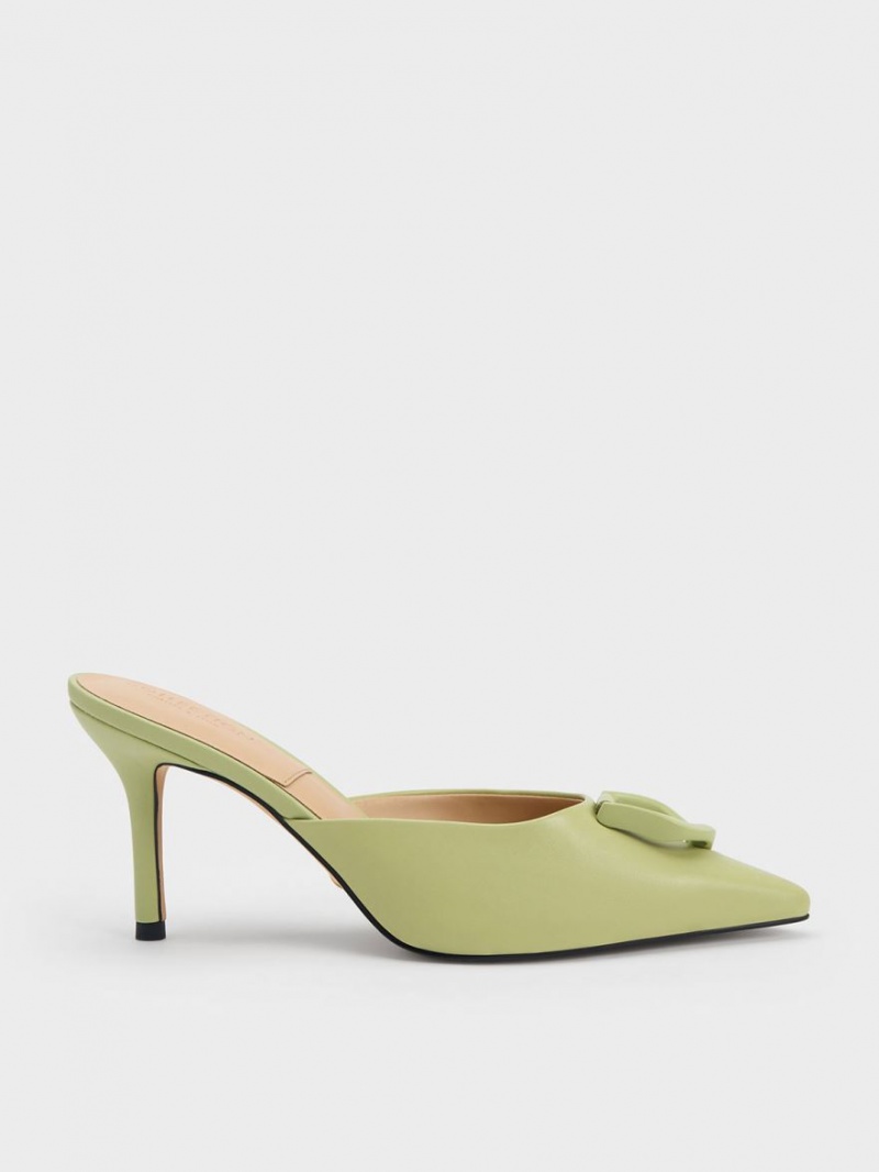 Mules Charles & Keith Gabine Piele Verzi | 983SGEWBU