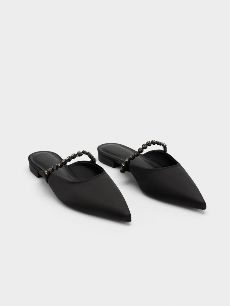 Mules Charles & Keith Gem-Curea Plati Negrii | 506NQKZAD