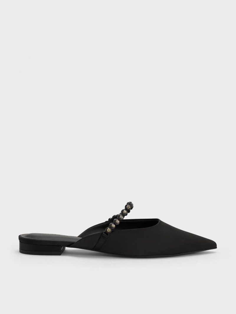 Mules Charles & Keith Gem-Curea Plati Negrii | 506NQKZAD
