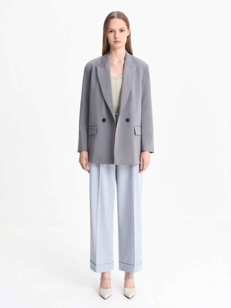 Mules Charles & Keith Gem Curea Albi | 297NLSECO