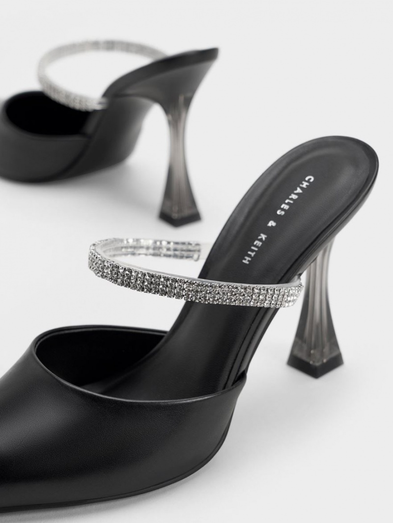 Mules Charles & Keith Gem Curea Negrii | 869UPHNYC