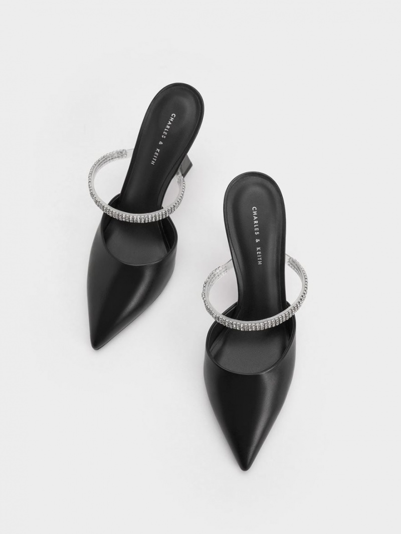 Mules Charles & Keith Gem Curea Negrii | 869UPHNYC