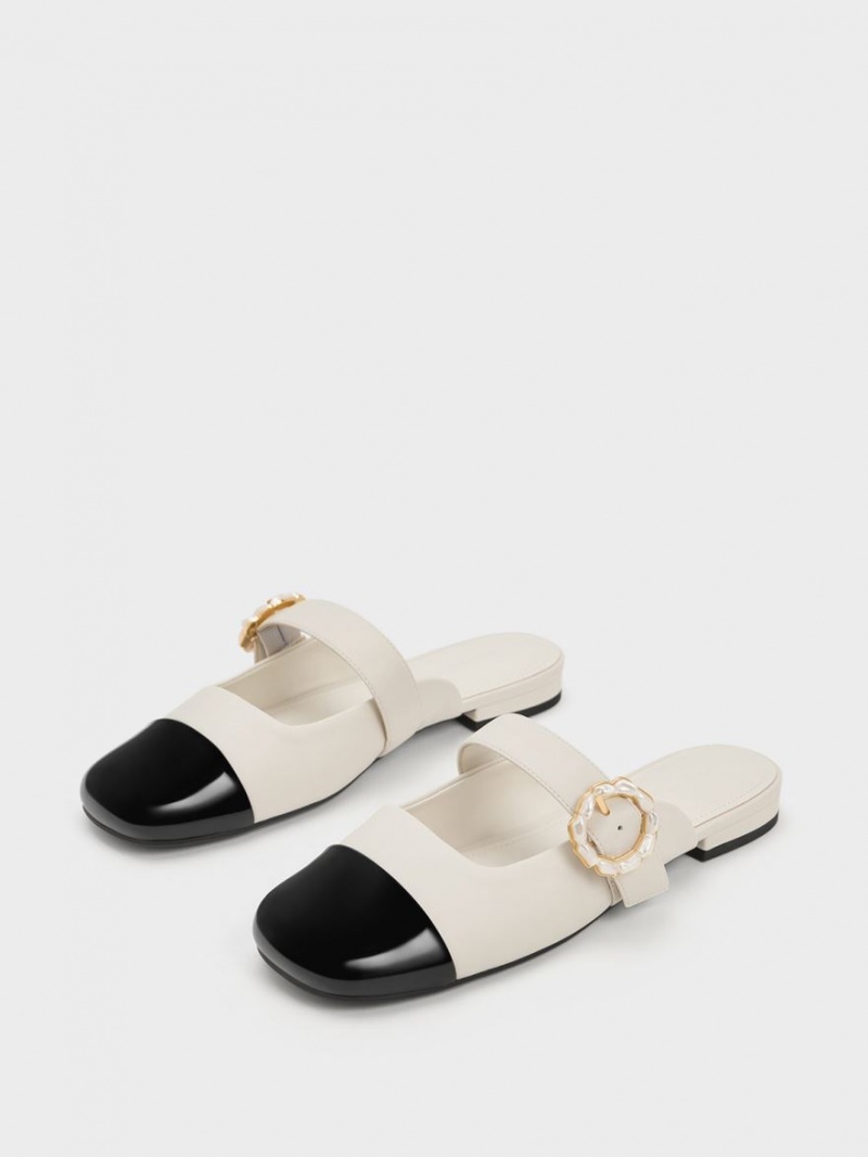 Mules Charles & Keith Lacuita Pearl Cu Catarama Mary Jane Colorati | 604VXEQBW
