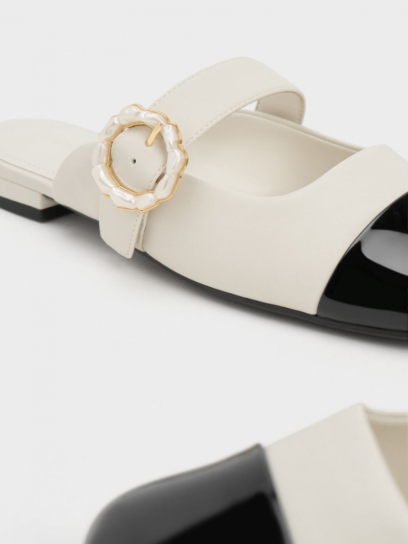 Mules Charles & Keith Lacuita Pearl Cu Catarama Mary Jane Colorati | 604VXEQBW