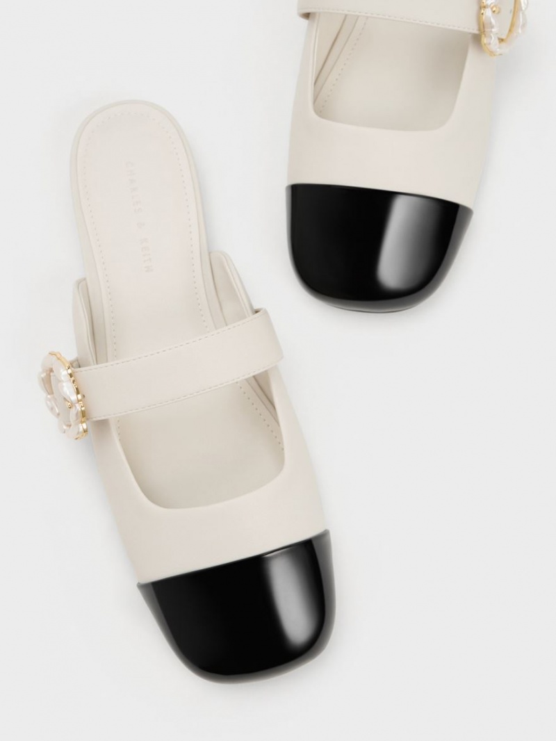 Mules Charles & Keith Lacuita Pearl Cu Catarama Mary Jane Colorati | 604VXEQBW