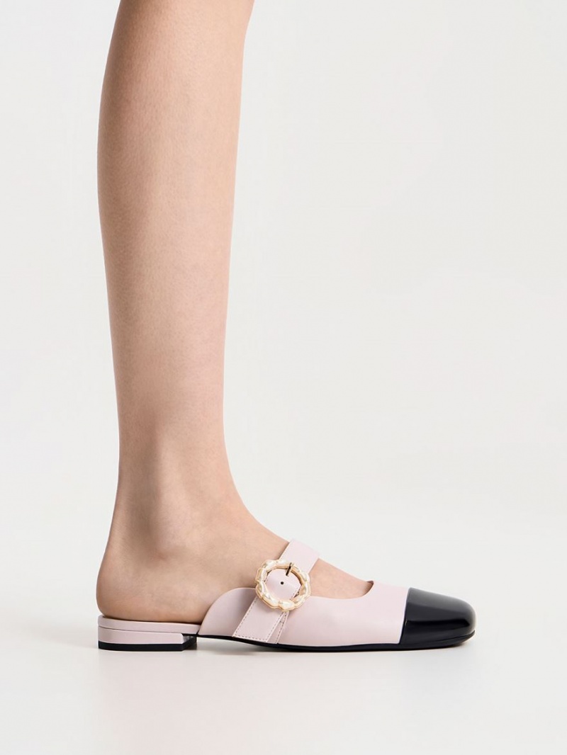 Mules Charles & Keith Lacuita Pearl Cu Catarama Mary Jane Violet | 659YXPZJM