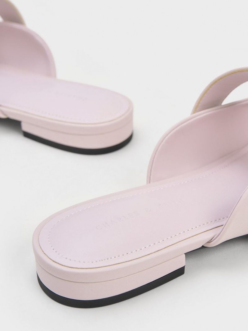 Mules Charles & Keith Lacuita Pearl Cu Catarama Mary Jane Violet | 659YXPZJM