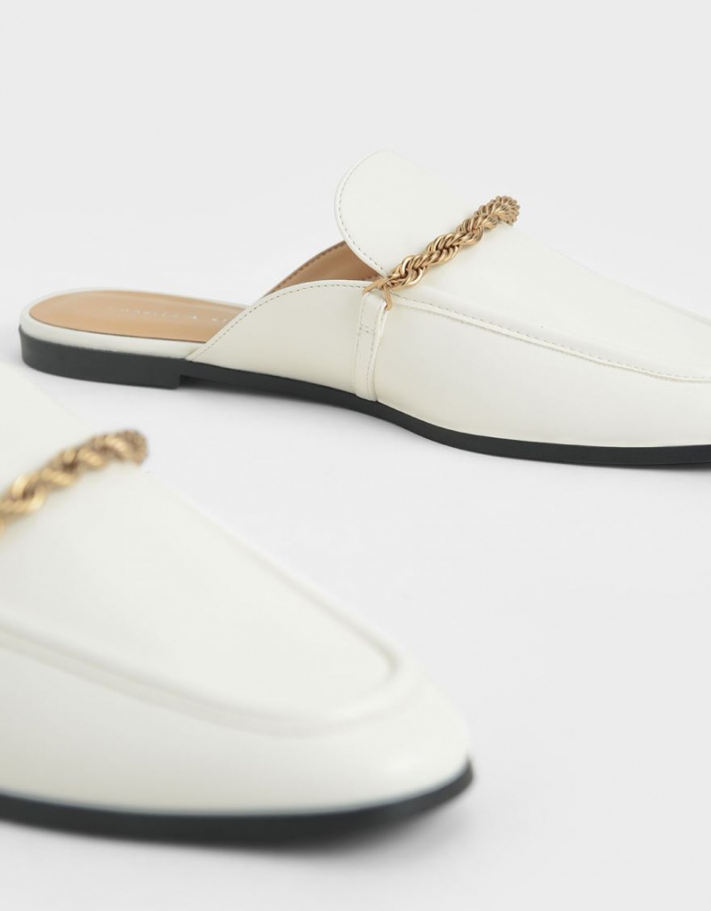Mules Charles & Keith Metallic Accent Flats Albi | 017ENGTWP