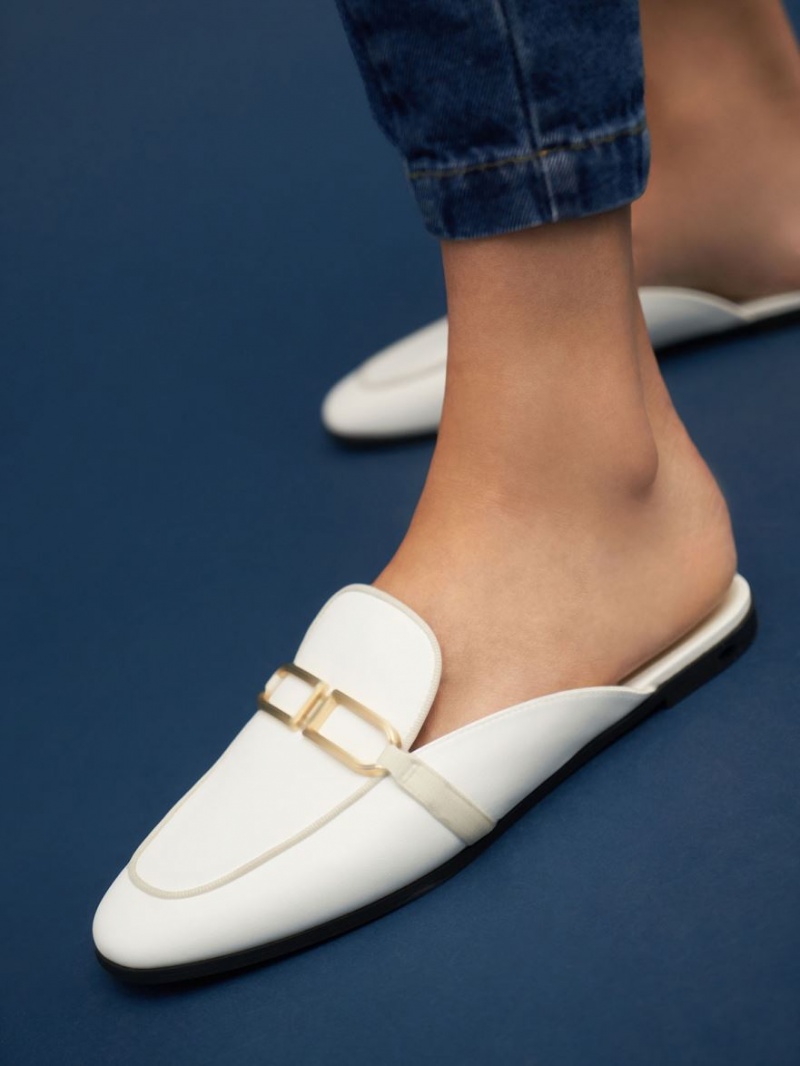 Mules Charles & Keith Metallic Accent Flats Albi | 870AQHSXF