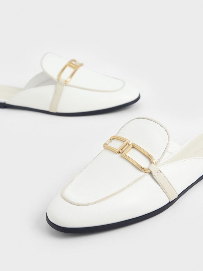 Mules Charles & Keith Metallic Accent Flats Albi | 870AQHSXF