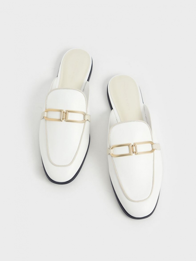 Mules Charles & Keith Metallic Accent Flats Albi | 870AQHSXF