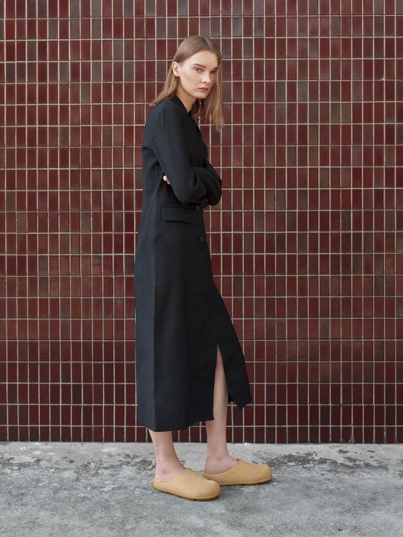 Mules Charles & Keith Molly Textured Plati Maro | 429DTGCOW