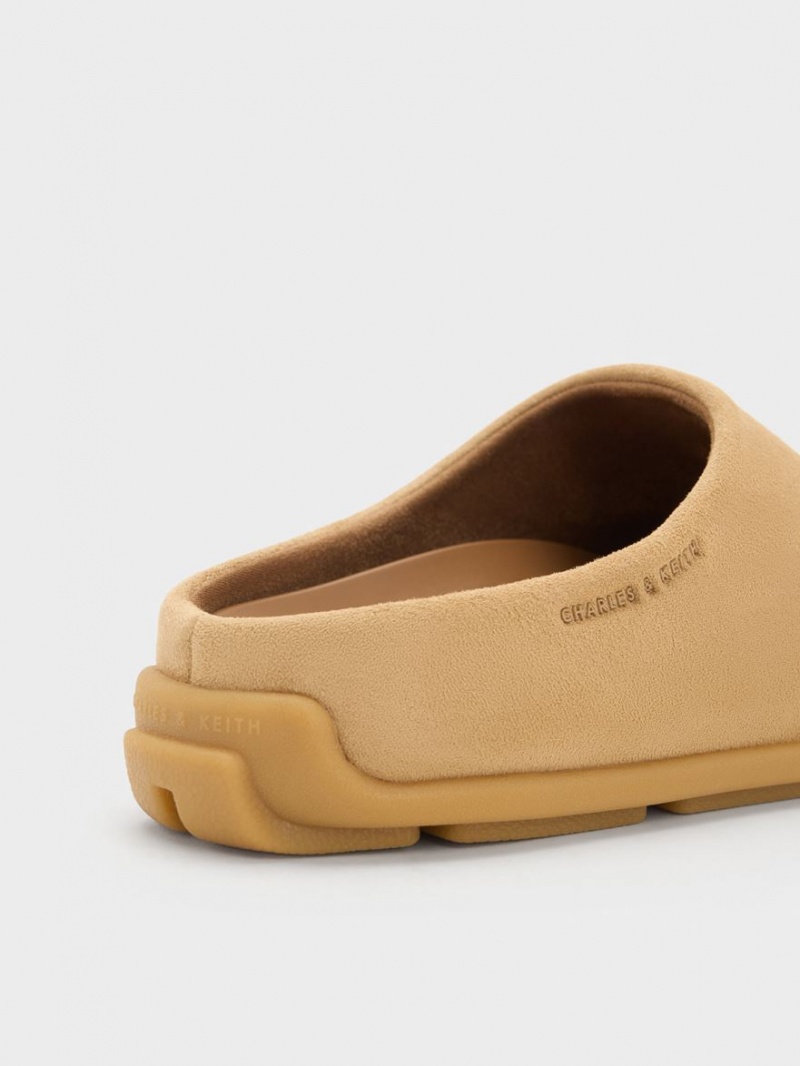 Mules Charles & Keith Molly Textured Plati Maro | 429DTGCOW