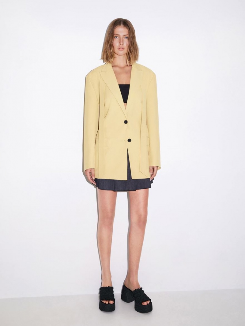 Mules Charles & Keith Nuala Ruched Platforma Negrii | 912KHQRUS
