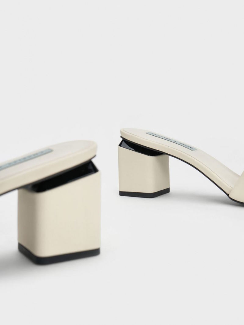 Mules Charles & Keith Square Block Heel Albi | 607PQZXLO