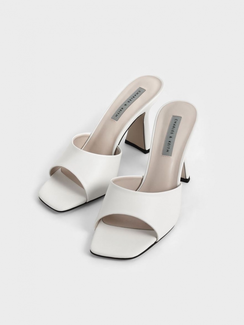 Mules Charles & Keith Square Bombeu Toc Albi | 549UXKVMS