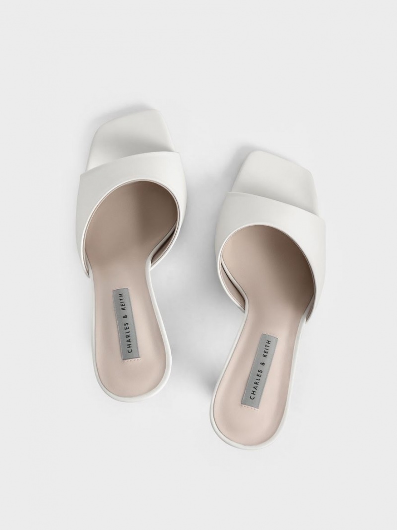 Mules Charles & Keith Square Bombeu Toc Albi | 549UXKVMS