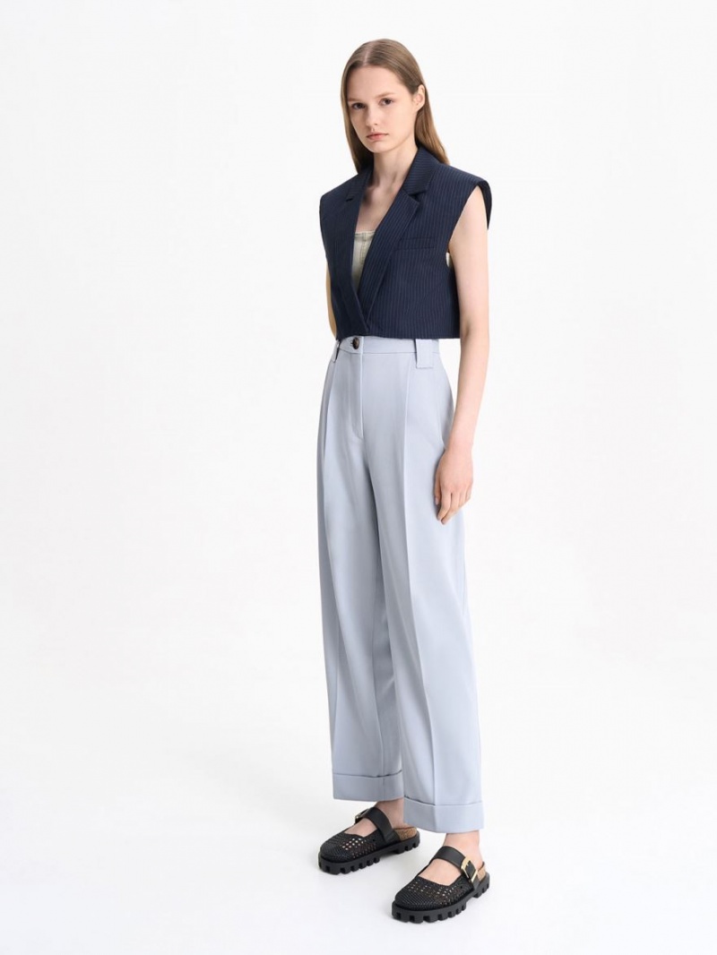 Mules Charles & Keith Woven Buckled Plati Negrii | 428CUVFNO