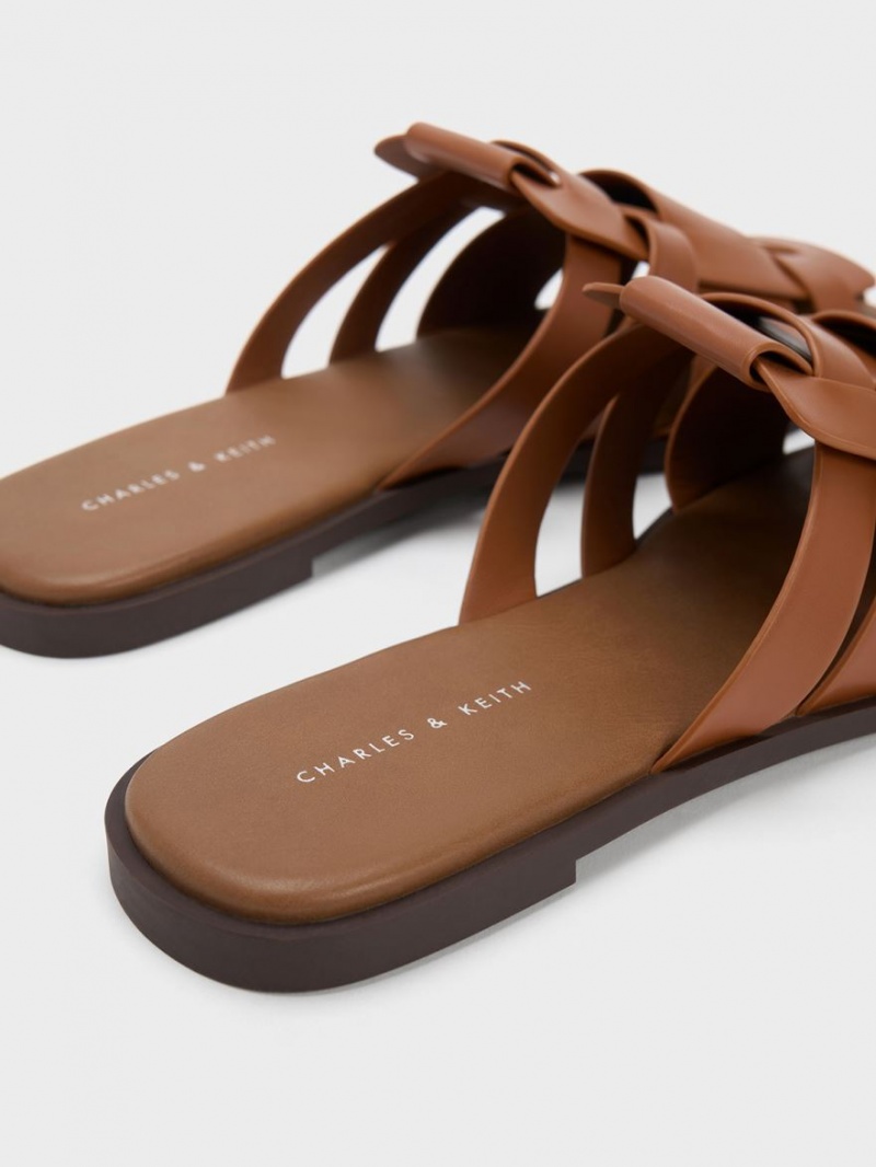 Mules Charles & Keith Woven Plati Maro | 427UVTFOM