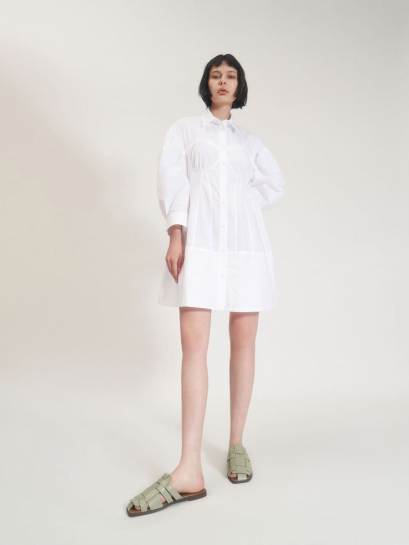 Mules Charles & Keith Woven Plati Verde Menta | 637KCTJVF