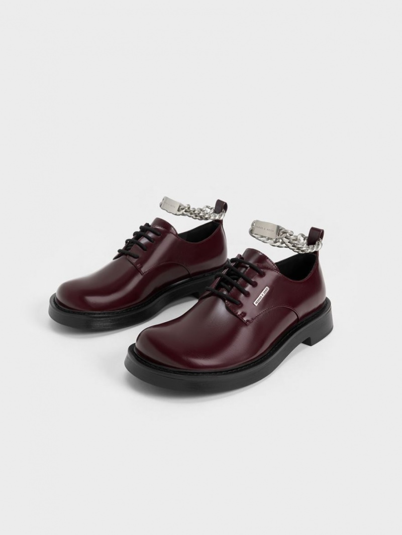 Pantofi Derby Charles & Keith Grosolan Chain Visinii | 493PUNBDL