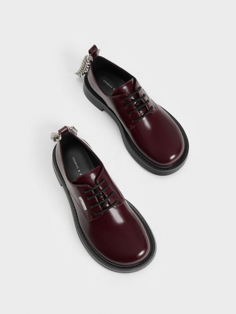 Pantofi Derby Charles & Keith Grosolan Chain Visinii | 493PUNBDL
