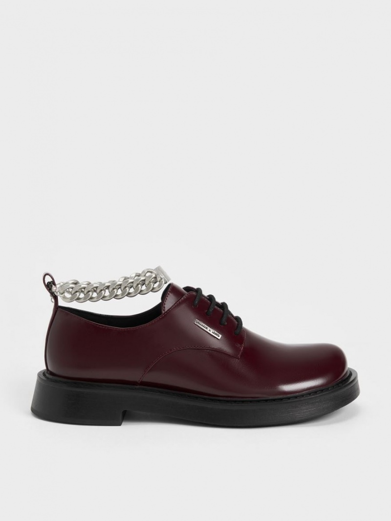 Pantofi Derby Charles & Keith Grosolan Chain Visinii | 493PUNBDL