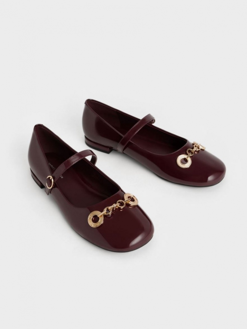 Pantofi Mary Jane Charles & Keith Circle Chain-Link Lacuita Visinii | 546SIRWZV