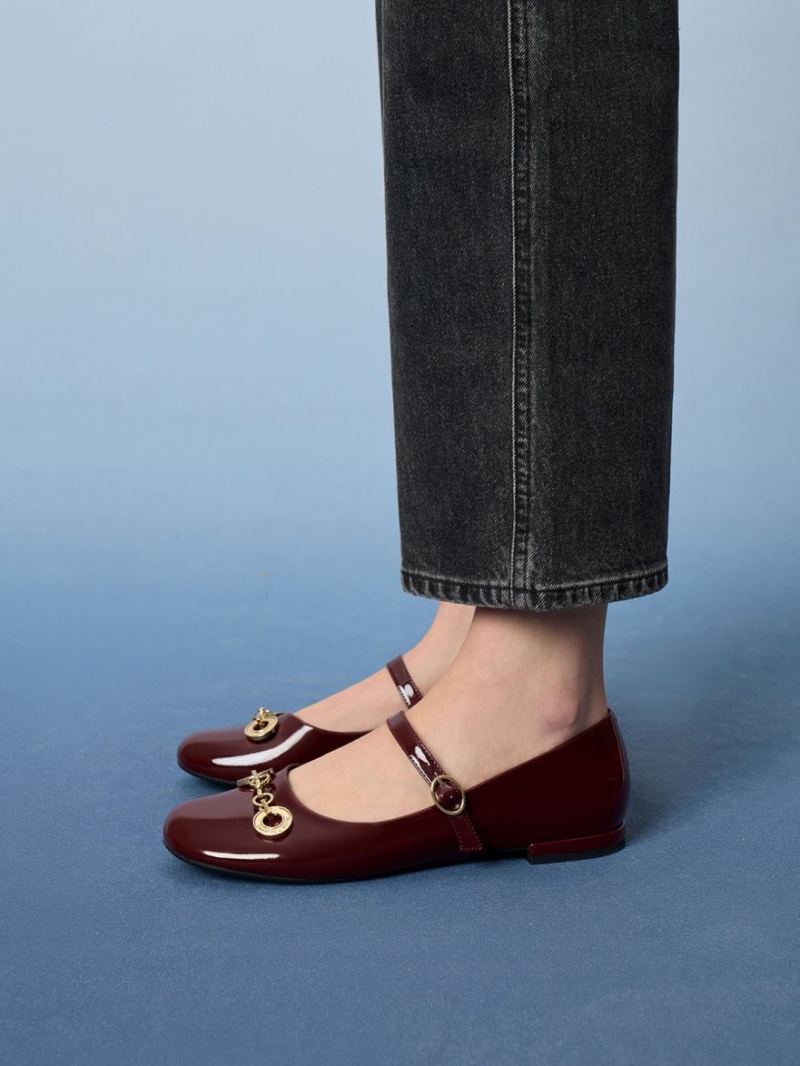 Pantofi Mary Jane Charles & Keith Circle Chain-Link Lacuita Visinii | 546SIRWZV