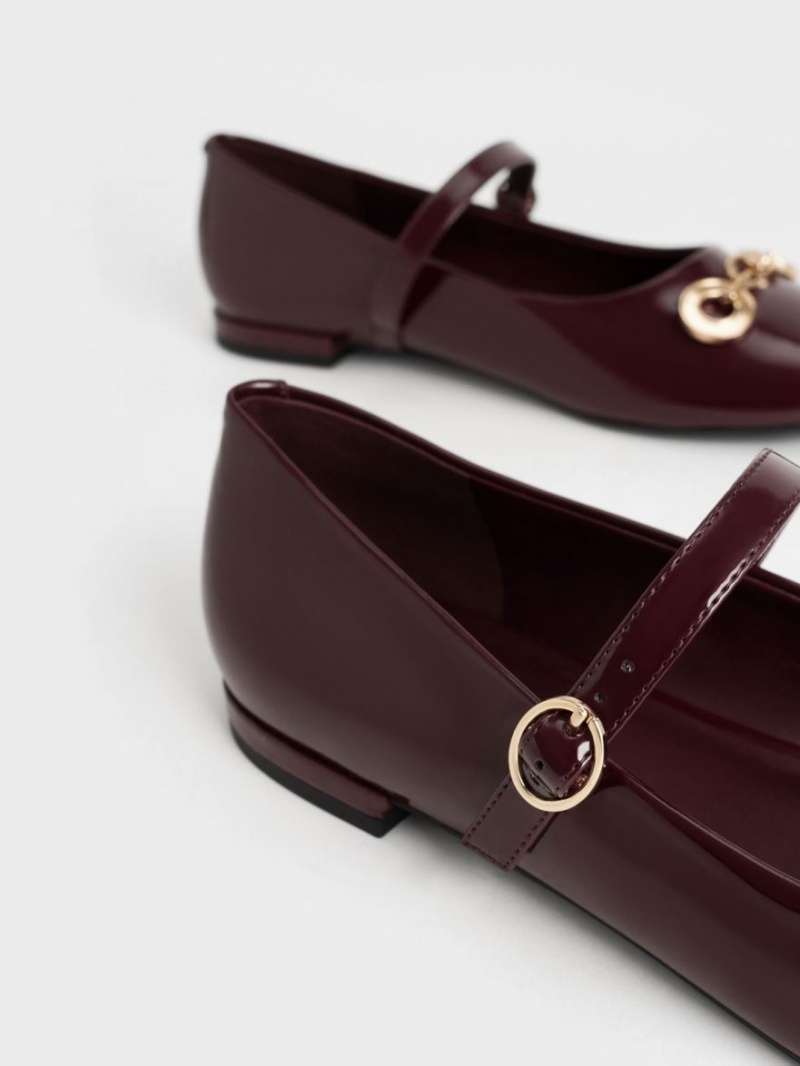 Pantofi Mary Jane Charles & Keith Circle Chain-Link Lacuita Visinii | 546SIRWZV