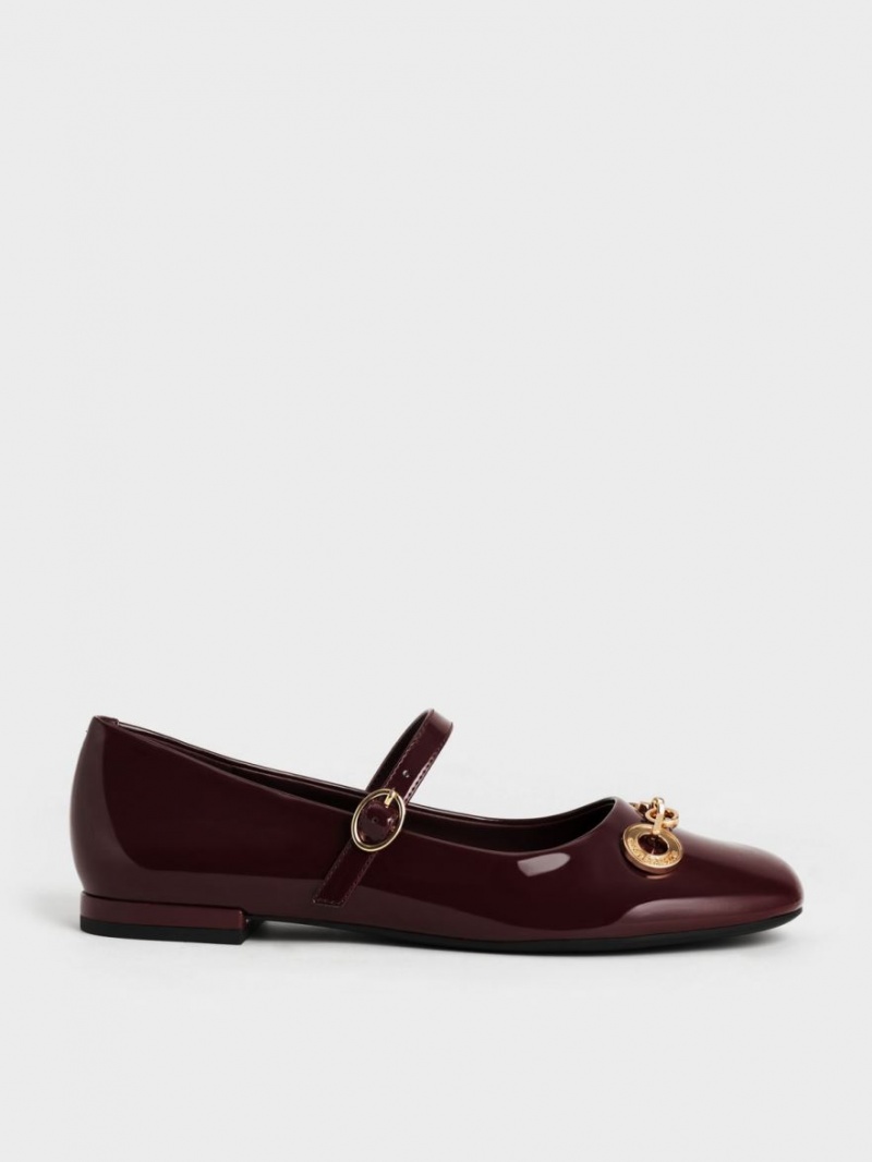 Pantofi Mary Jane Charles & Keith Circle Chain-Link Lacuita Visinii | 546SIRWZV