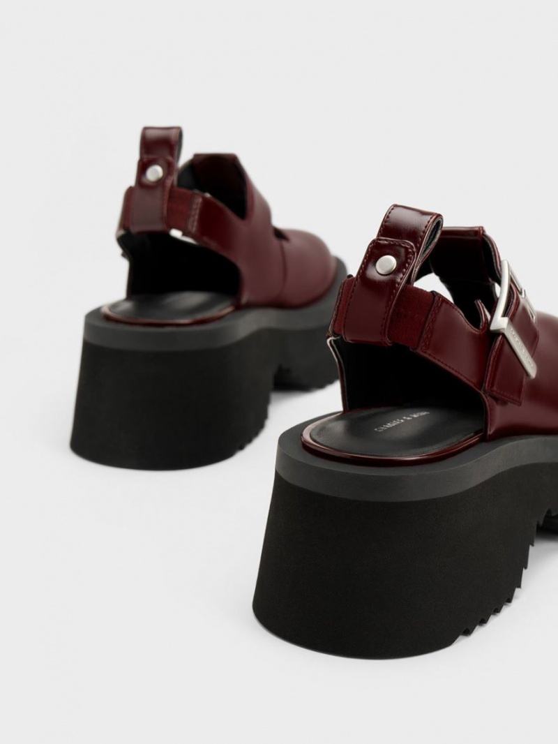 Pantofi Mary Jane Charles & Keith Grosolan Chain Cut-Out Visinii | 720MFCIVU
