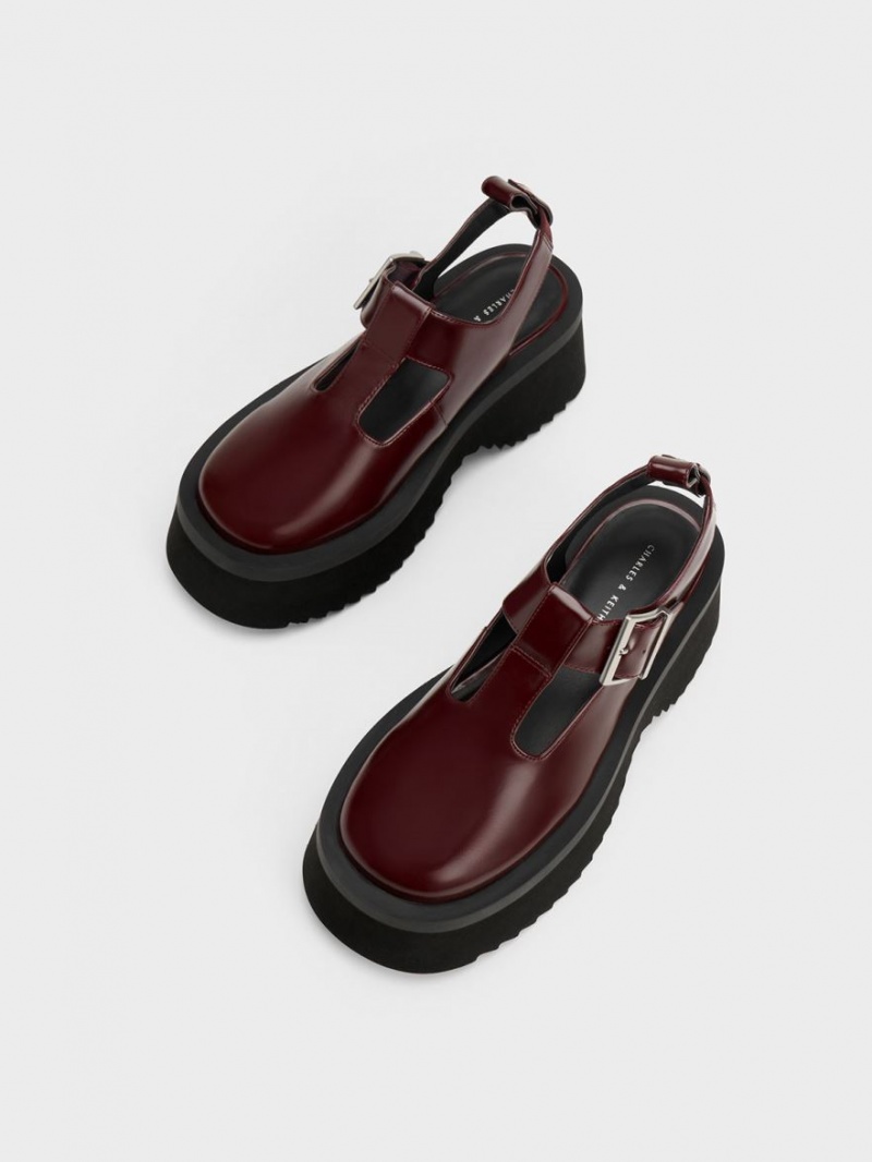 Pantofi Mary Jane Charles & Keith Grosolan Chain Cut-Out Visinii | 720MFCIVU