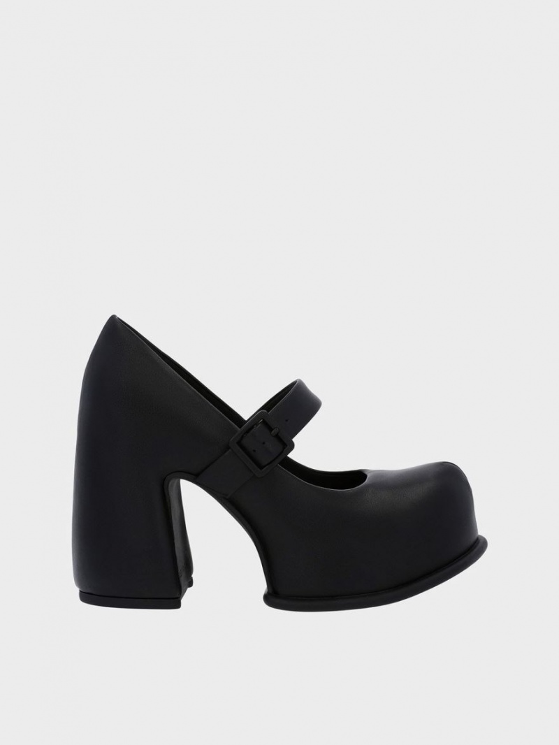 Pantofi Mary Jane Charles & Keith Pixie Platforma Negrii | 390OKTEXP