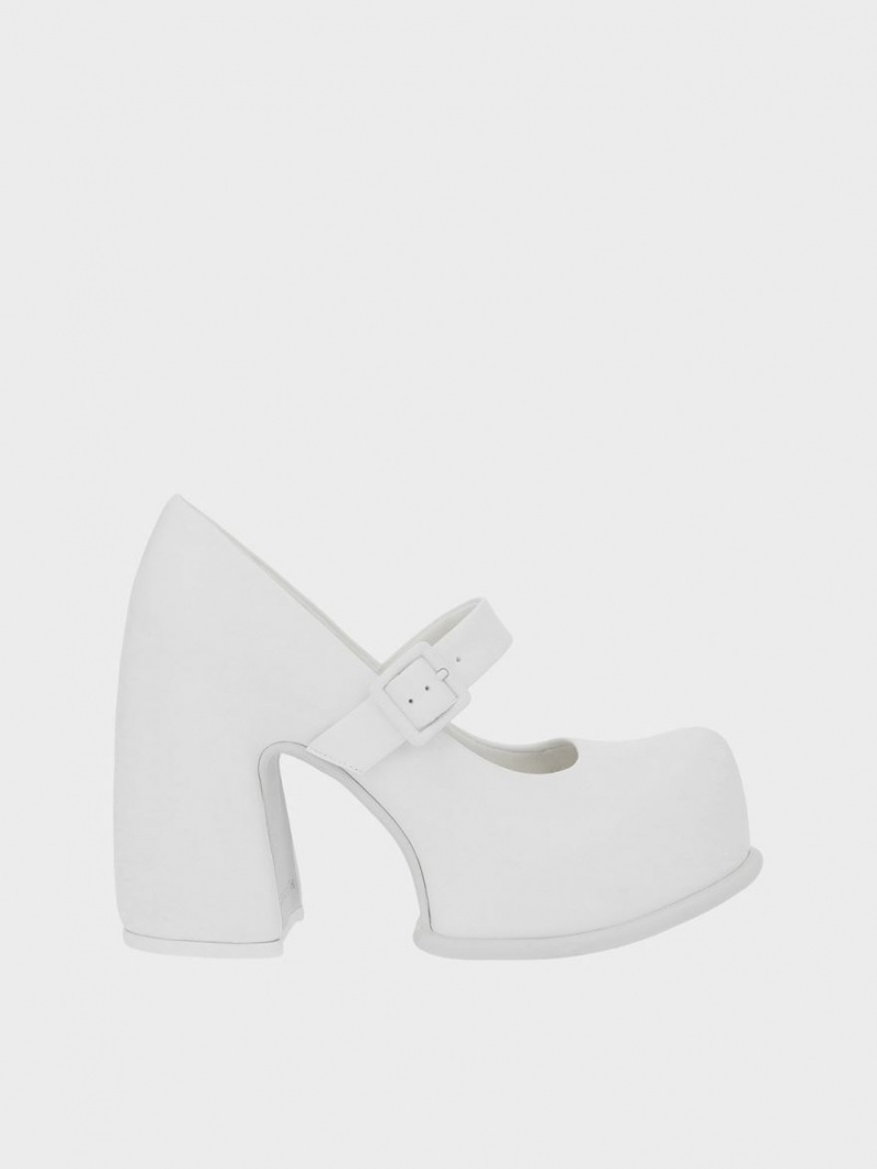 Pantofi Mary Jane Charles & Keith Pixie Platforma Albi | 475XTEFQR
