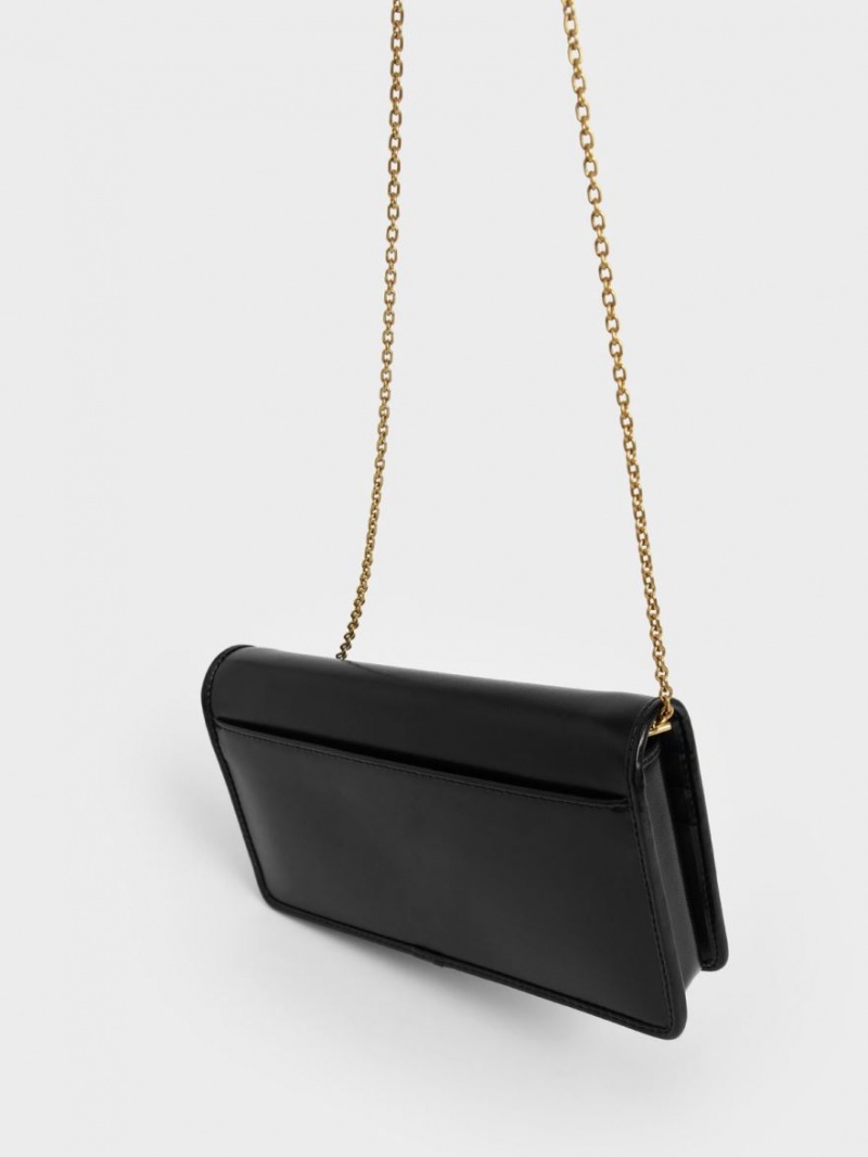 Portofel Charles & Keith Long Negrii | 718HSFDWK