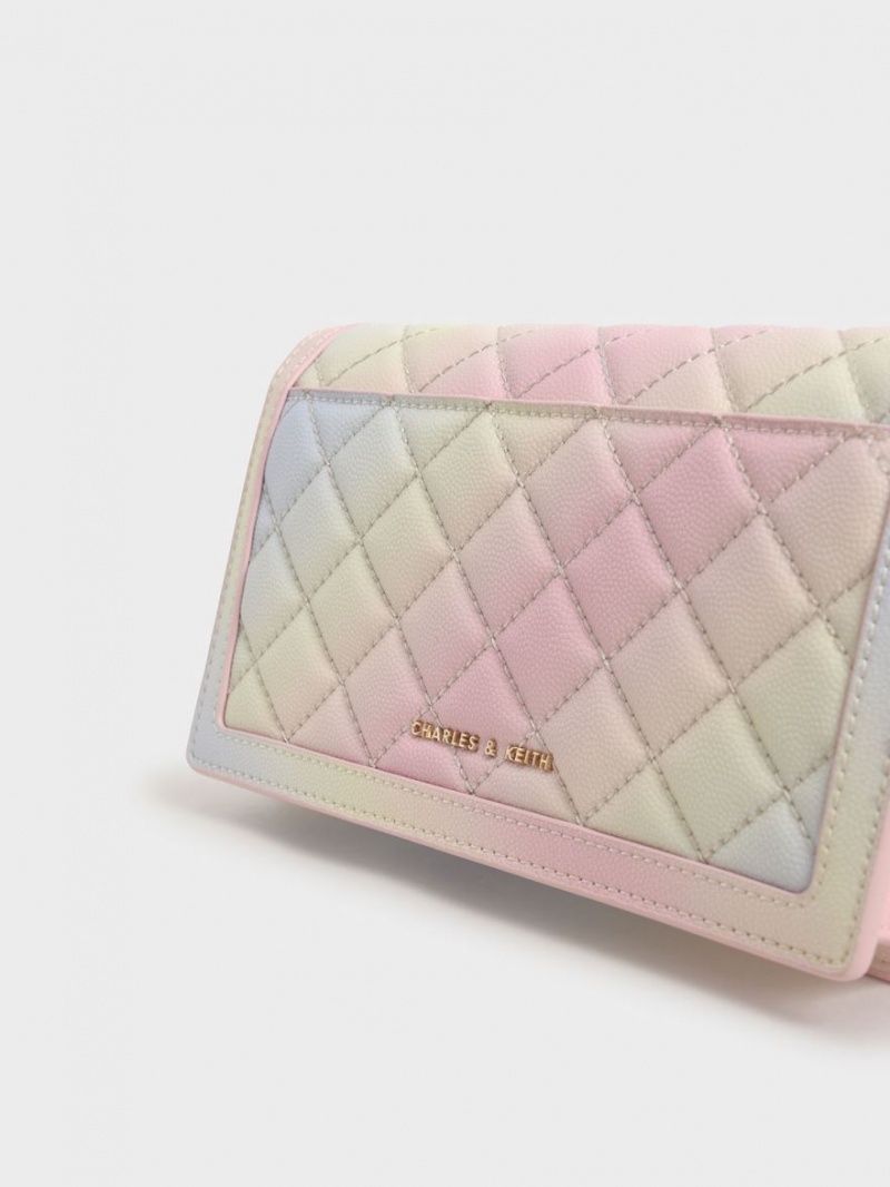 Portofel Charles & Keith Micaela Matlasat Long Colorati | 165QRZOXB