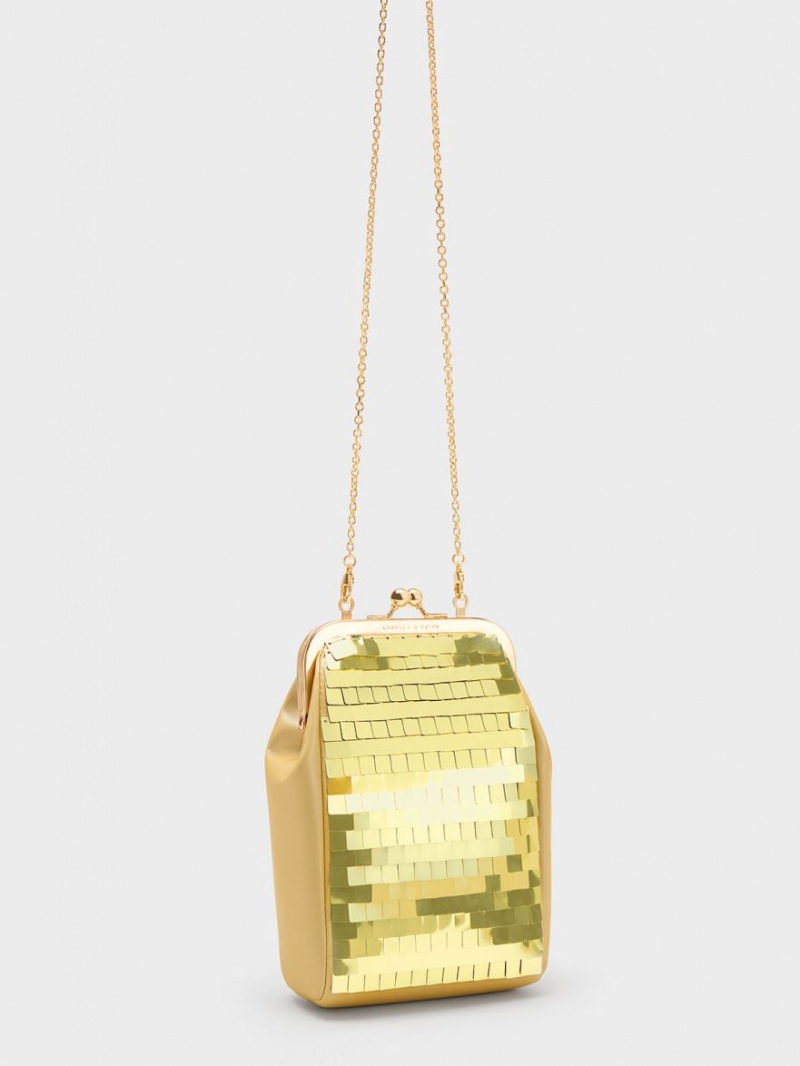 Pouches Charles & Keith Disc-Embellished Chain Handle Aurii | 124TDAJHK