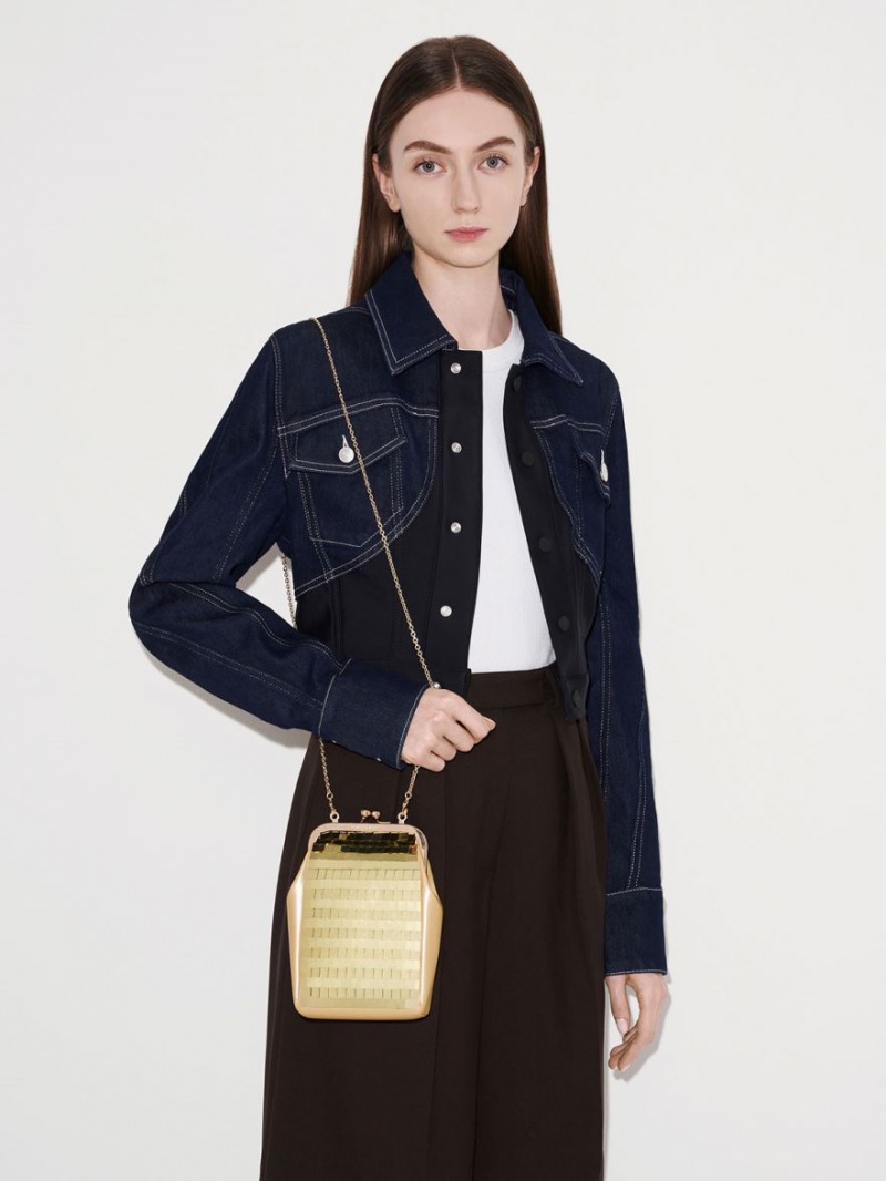 Pouches Charles & Keith Disc-Embellished Chain Handle Aurii | 124TDAJHK