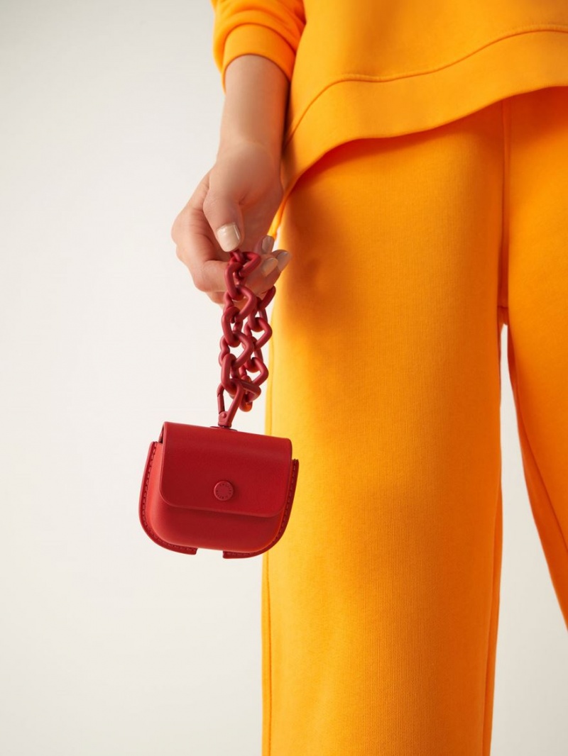 Pouches Charles & Keith Mini AirPods Rosii | 920MIRLCZ